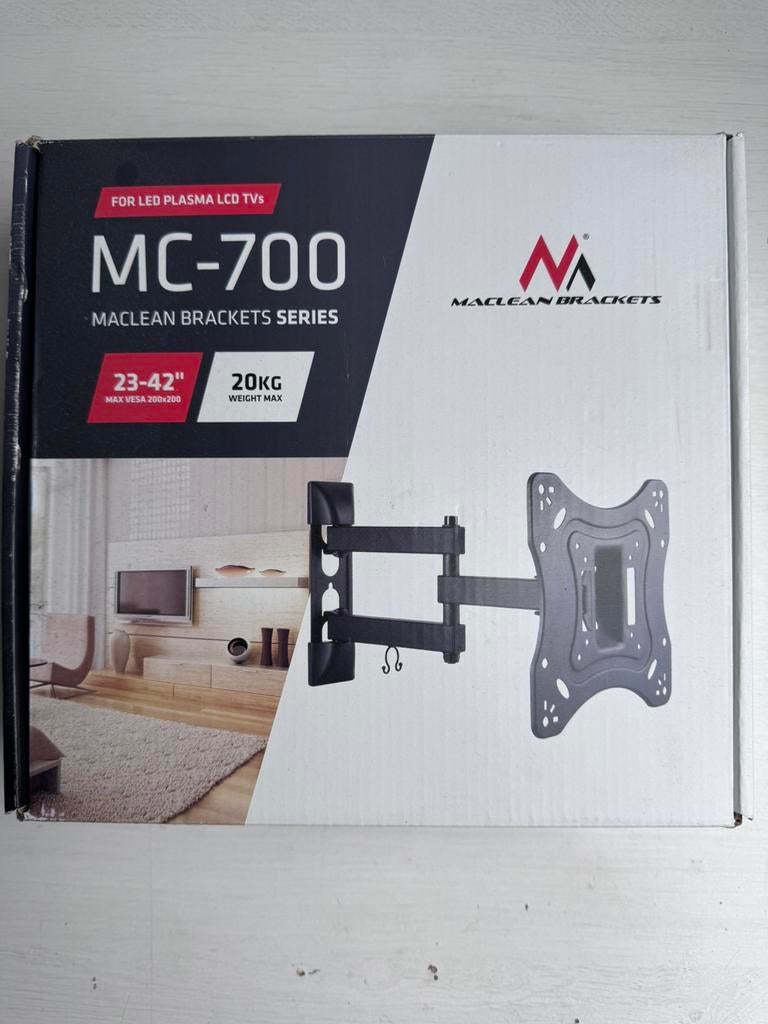 Nieuwe TV beugel, 23-42”, 20kg max. Draaibaar., Audio, Tv en Foto, Televisiebeugels, Ophalen of Verzenden, Nieuw