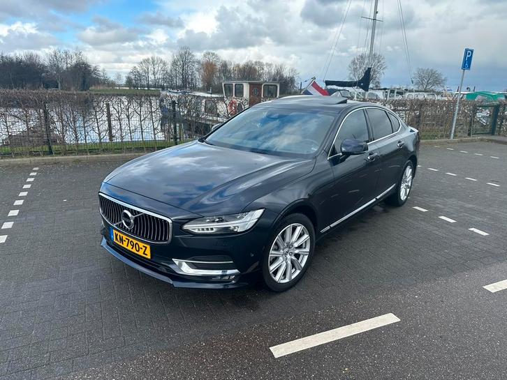 Volvo S90 T5 Inscription 2016 Blauw, Full options Hud B&W, Auto's, Volvo, Particulier, S90, ABS, Achteruitrijcamera, Adaptieve lichten