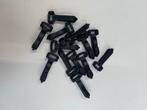 14x zwart nylon haakje voor 1 cm band, Ophalen of Verzenden, Gebruikt