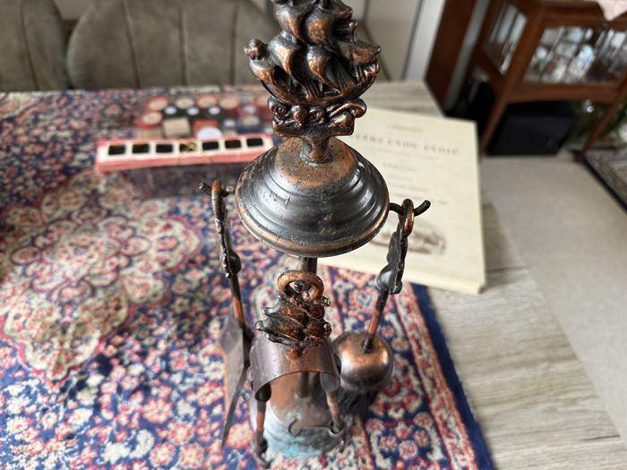 Mooi Decoratief Luxe Koperen Haardstel. Zie de foto's, Antiek en Kunst, Antiek | Koper en Brons, Ophalen of Verzenden, Koper