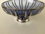 Verzilverde glazen schaal Keltum., Ophalen of Verzenden