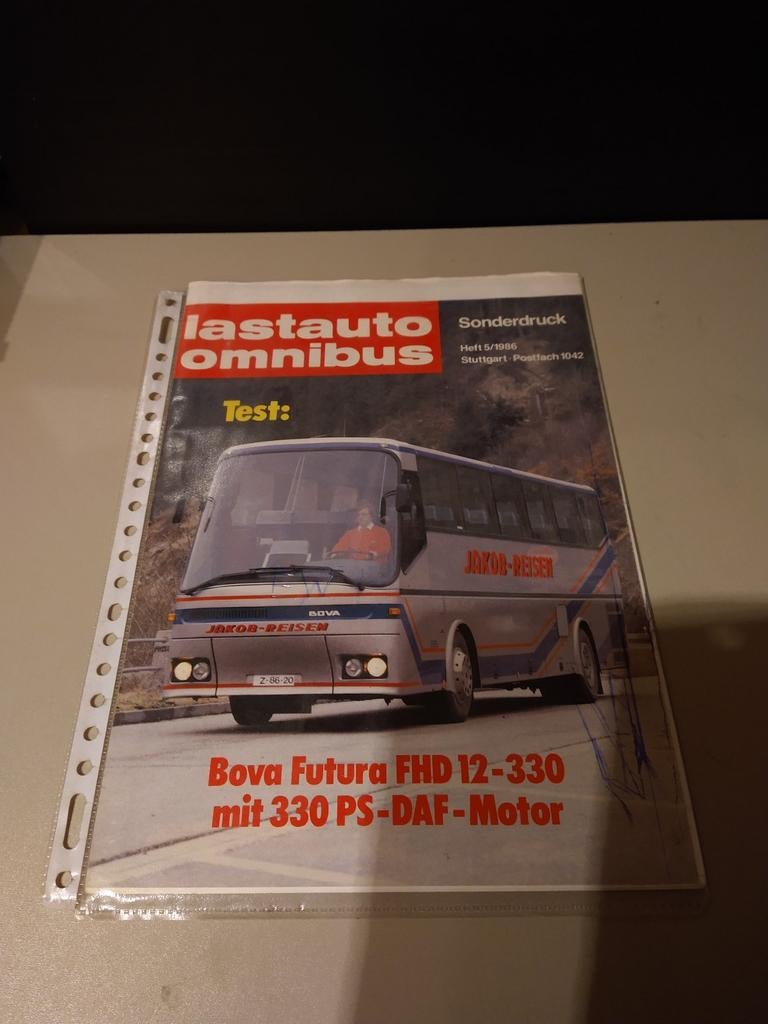 Lastauto Omnibus Sonderdruck: Bova Futura FHD 12-330 Test, Ophalen of Verzenden, Gelezen, Overige merken, Onbekend