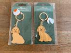 Schattige solide Cockapoo sleutelhangers, Ophalen of Verzenden, Nieuw, Knuffel of Figuurtje