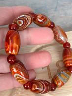 Streep agaat armband, Ophalen of Verzenden, Zo goed als nieuw