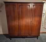 Antieke kledingkast met 3 deuren - 160x55x185 cm, Gebruikt, 150 tot 200 cm, Ophalen of Verzenden, 150 tot 200 cm