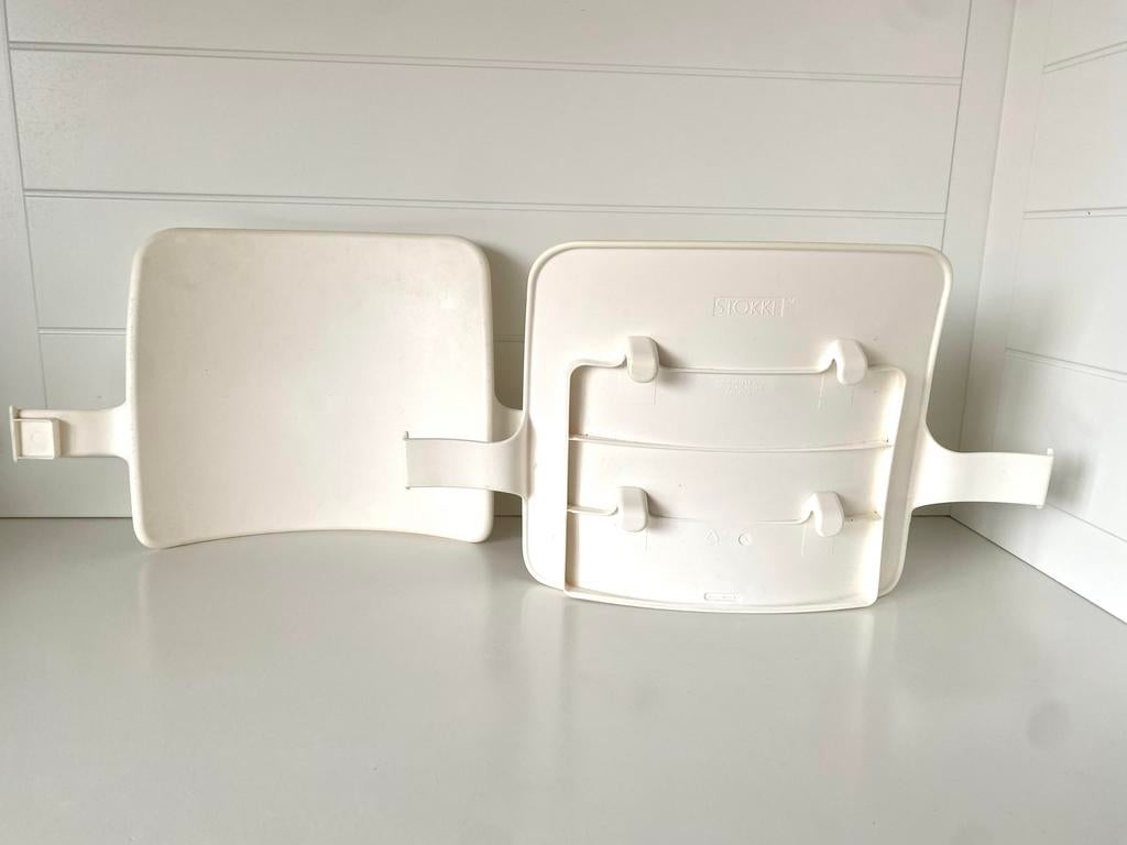 Stokke Tripp Trapp Baby Set Rugleuning wit, Ophalen of Verzenden, Gebruikt, Meegroeistoel
