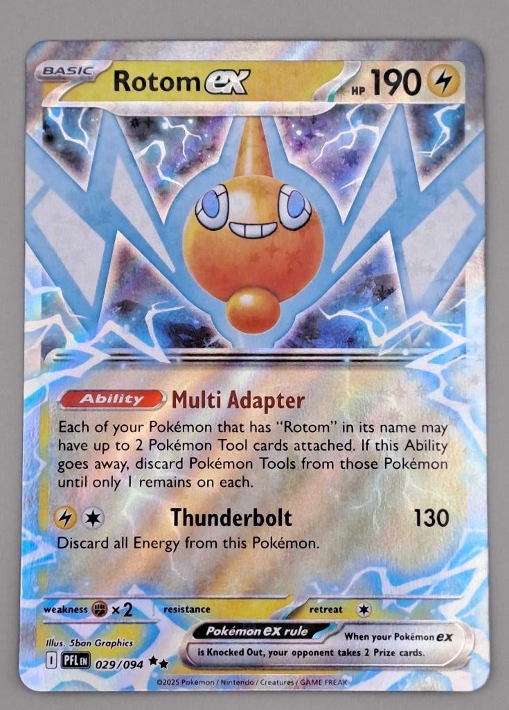 Rotom EX PFL 029, Ophalen of Verzenden, Zo goed als nieuw, Losse kaart, Foil