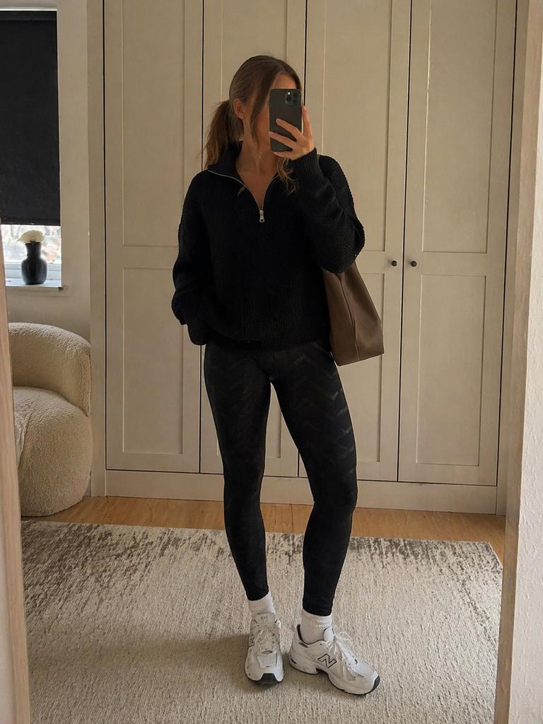 Zwarte legging (M), Legging, Zwart, Maat 40/42 (M), Ophalen of Verzenden