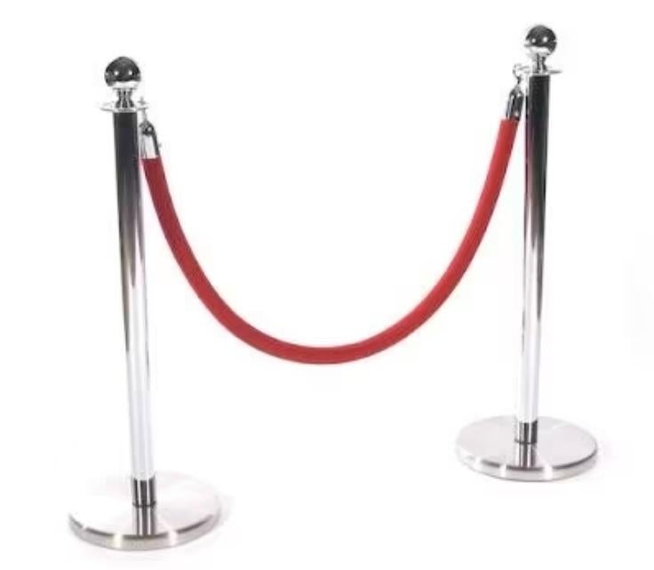 Afzetpalen en koorden, Hobby en Vrije tijd, Feestartikelen | Verhuur, Ophalen, Zo goed als nieuw, Overige