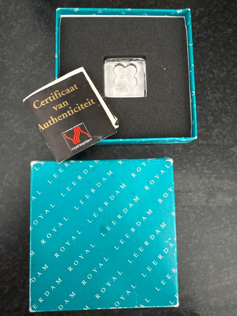 Klaver 4: Royal Leerdam Glas / Crystal “Cristal Superieur”, Ophalen