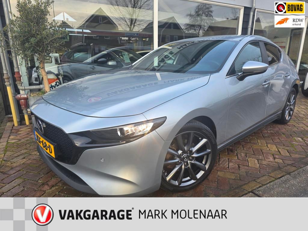 Mazda 3 2.0 e-SkyActiv-G M Hybrid 122 Luxury,mooie uitstrali, Auto's, Mazda, 1998 cc, 15 km/l, Gebruikt, Euro 6