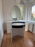 Franse kaptafel met spiegel - Elegant en compact, Gebruikt, 100 tot 150 cm, Hout, 50 tot 100 cm