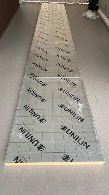 Unilin afschot PIR isolatieplaten 50/60 mm 1200 x 800 mm, 4 tot 8 cm, Zo goed als nieuw, Hardschuim (Pir), Minder dan 5 m²