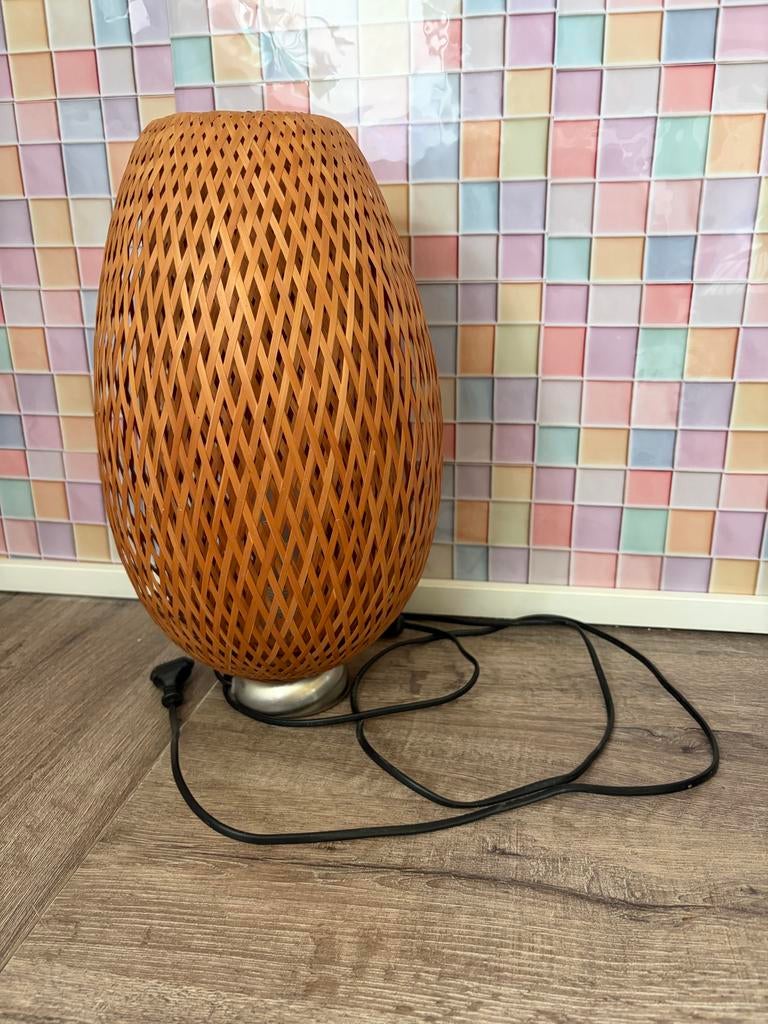 IKEA Boja Tafellamp - Bamboe, Ophalen of Verzenden, Zo goed als nieuw