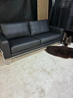 Gispen AD 3-zits bank - Nieuw Toledo zwart leer, Ophalen, ., Driepersoons, Zo goed als nieuw