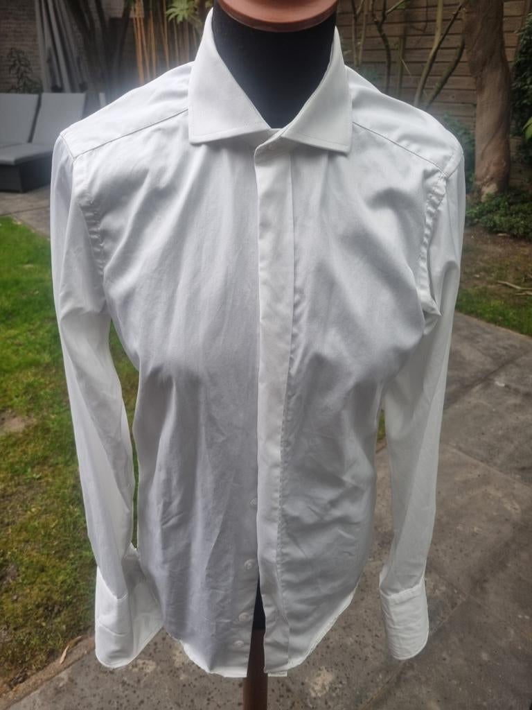 Chique overhemd, voor gala of feest, maat 36 (s), slim fit, Kleding | Heren, Overhemden, Ophalen of Verzenden, Zo goed als nieuw