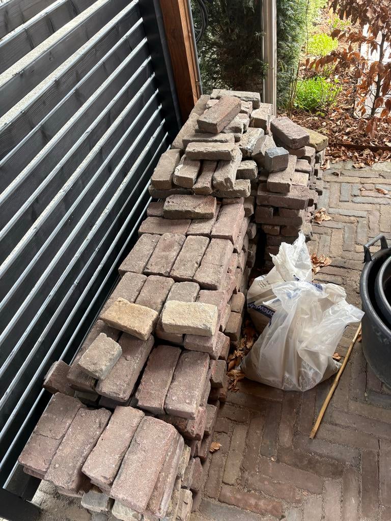 Gebruikte oude klinkers (5duimers), Gebruikt, Klinkers, Ophalen of Verzenden, 10 m² of meer