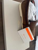 Santoni Loafers Bruin Suède - Nieuw in Doos, Kleding | Dames, Ophalen of Verzenden, Nieuw, Bruin, Instappers