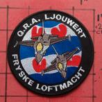 KLU LUCHTMACHT PATCH EMBLEEM  LEEUWARDEN QRA F-16, Verzenden, Luchtmacht, Nederland, Embleem of Badge