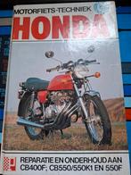 Werkplaats handboek cb400f cb550/550K1 en 500f, Motoren, Ophalen of Verzenden, Honda