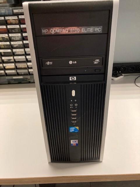 HP Compaq 8100 Elite PC (lees de beschrijving), Computers en Software, Desktop Pc's, Gebruikt, 3 tot 4 Ghz, SSD, 16 GB, Ophalen