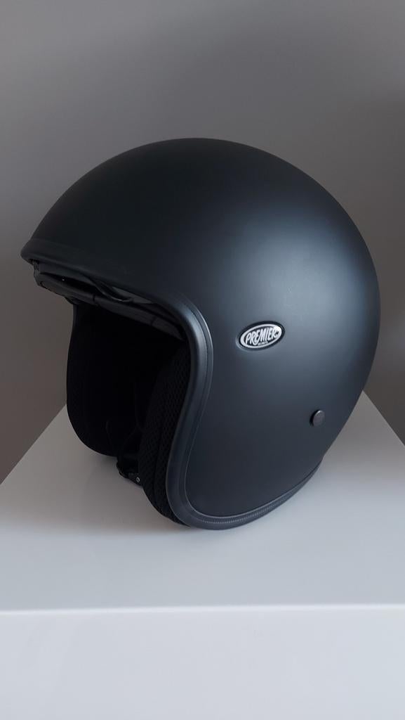 Halve vintage motorhelm, Harleyhelm, open retrohelm, Duitse vintage, xl