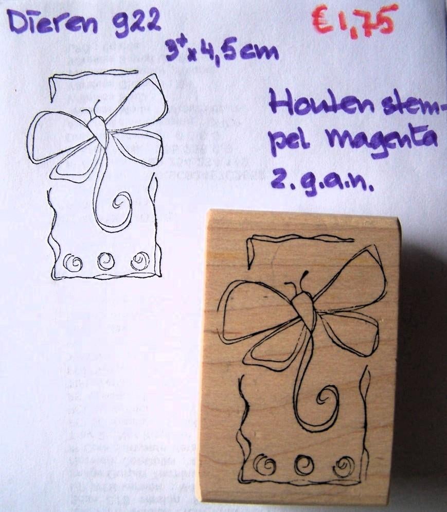Dieren 922 Houten stempel, Ophalen of Verzenden, Zo goed als nieuw, Houten stempel