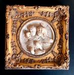 19e eeuw beelhouw kunst schilderij goud verguld marmer class, Ophalen of Verzenden, Goud