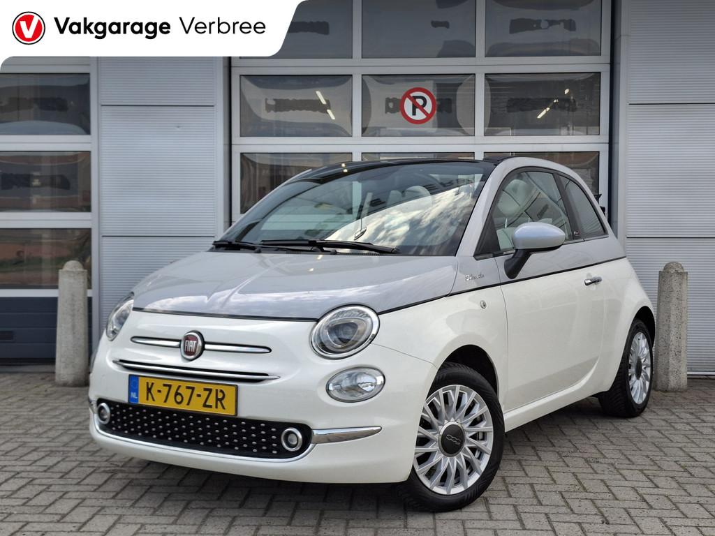 Fiat 500C 1.0 Hybrid Cult | Navigatie/Android/Apple Carplay, Auto's, Voorwielaandrijving, Stof, 4 stoelen, Wit