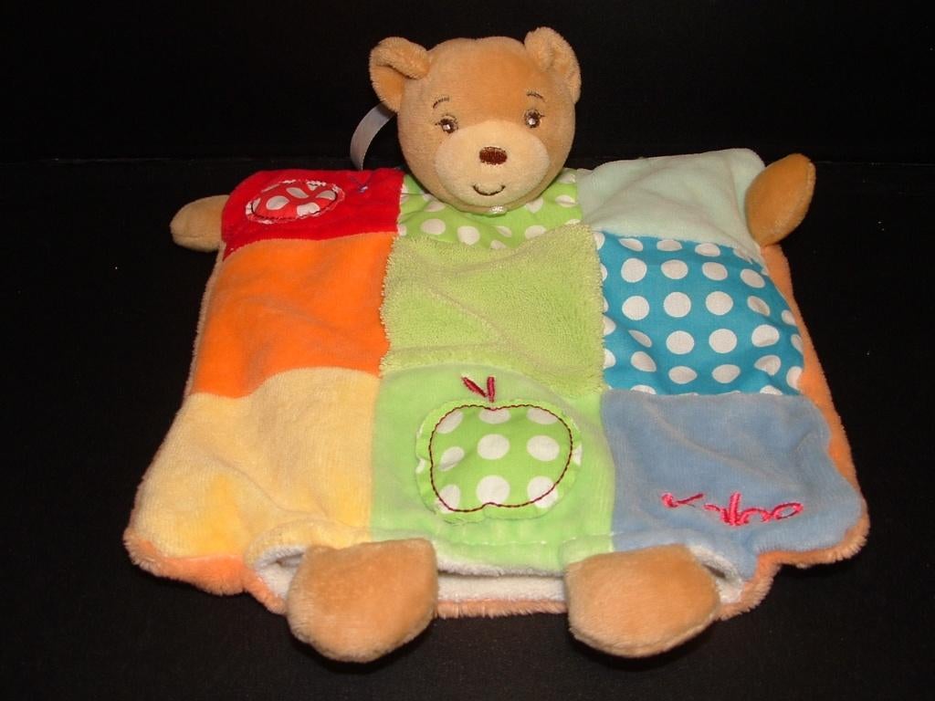 KALOO BEER KNUFFELDOEKJE VELOURS BEIGE/ORANJE MET, Ophalen of Verzenden, Nieuw, Overige typen