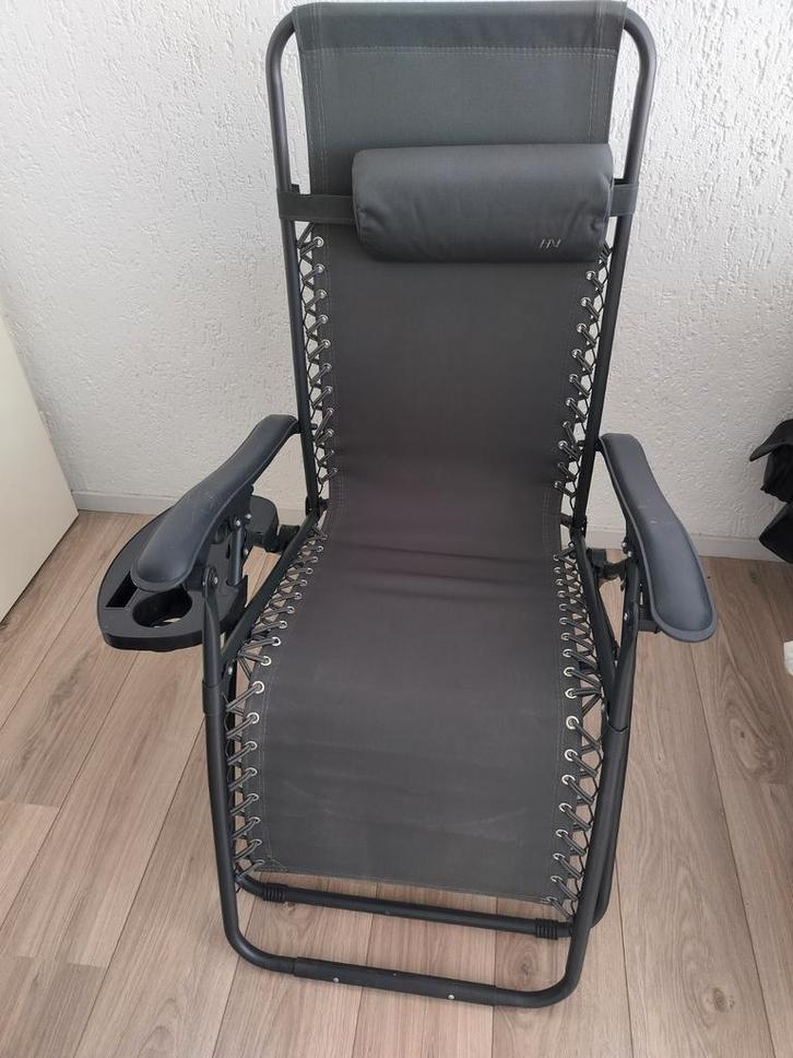 Zit- ligstoel, Tuin en Terras, Tuinstoelen, Gebruikt, Metaal, Ophalen