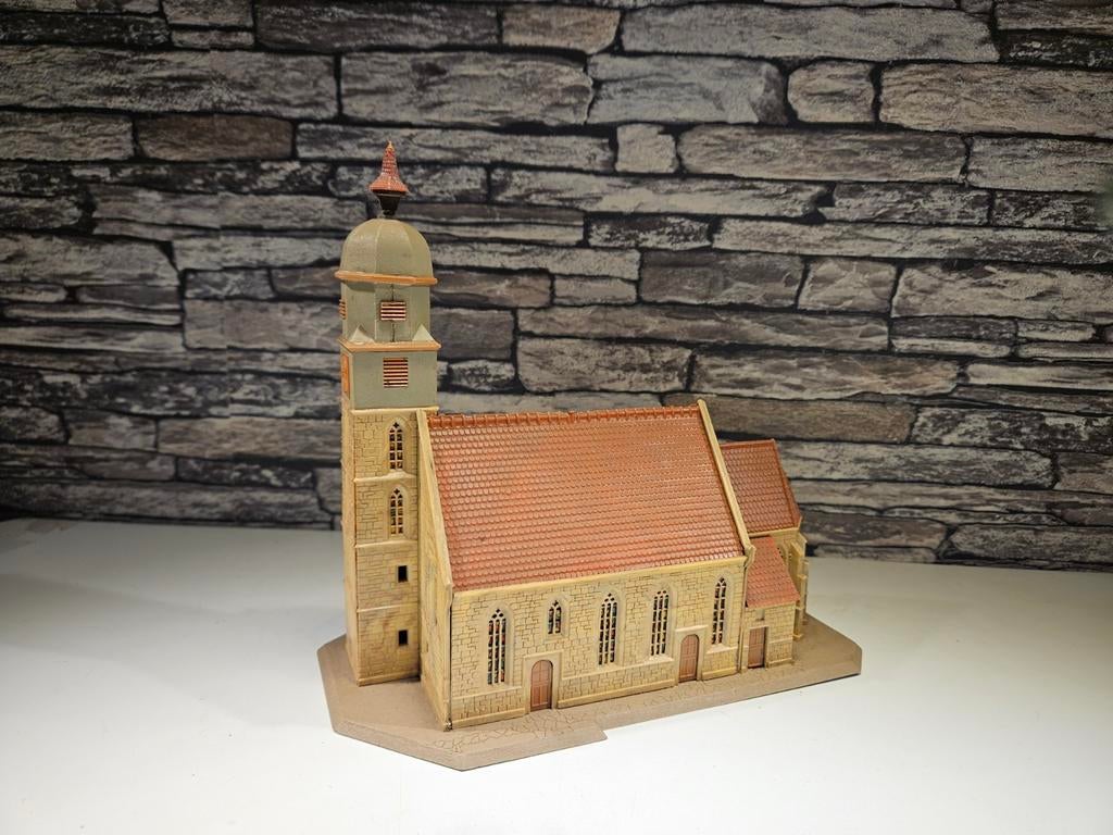 Kerk kerkgebouw N spoor modeltrein 1:160, Overige merken, Gebruikt, Gelijkstroom of Wisselstroom, Brug, Tunnel of Gebouw