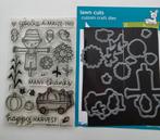 Lawn Fawn - Stempels en Snijmallen - Happy Harvest., Ophalen of Verzenden, Gebruikt, Clearstamp