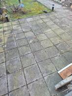 GRATIS TERRAS TEGELS!!, Tuin en Terras, Tegels en Klinkers, Ophalen, Gebruikt, 10 m² of meer, Beton