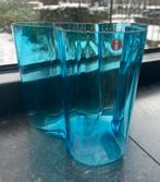 Iittala Alvar Aalto tafelvaas 120mm blauw, Huis en Inrichting, Blauw, Ophalen of Verzenden, Minder dan 50 cm, Glas