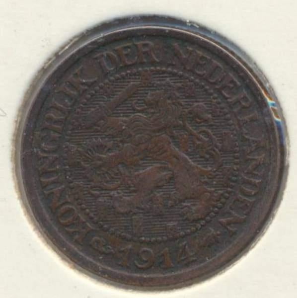 Nederland 1 Cent 1914 Wilhelmina, Postzegels en Munten, Munten | Nederland, Ophalen of Verzenden, Koningin Wilhelmina, 1 cent