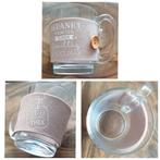 Cadeau glas voor leraar:bedankt voor schooljr. & meer bekers, Nieuw, Ophalen of Verzenden, Glas, Overige stijlen