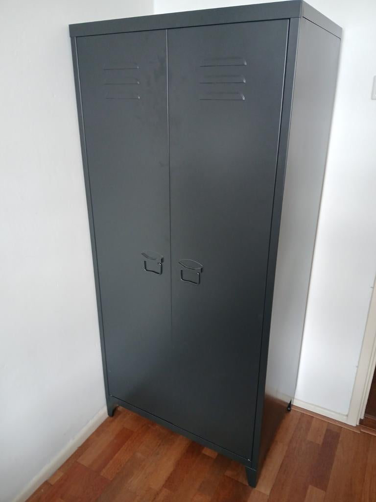 Metalen hang/legkast - Zo goed als nieuw, Huis en Inrichting, Kasten | Kledingkasten, Met plank(en), Zo goed als nieuw, Metaal