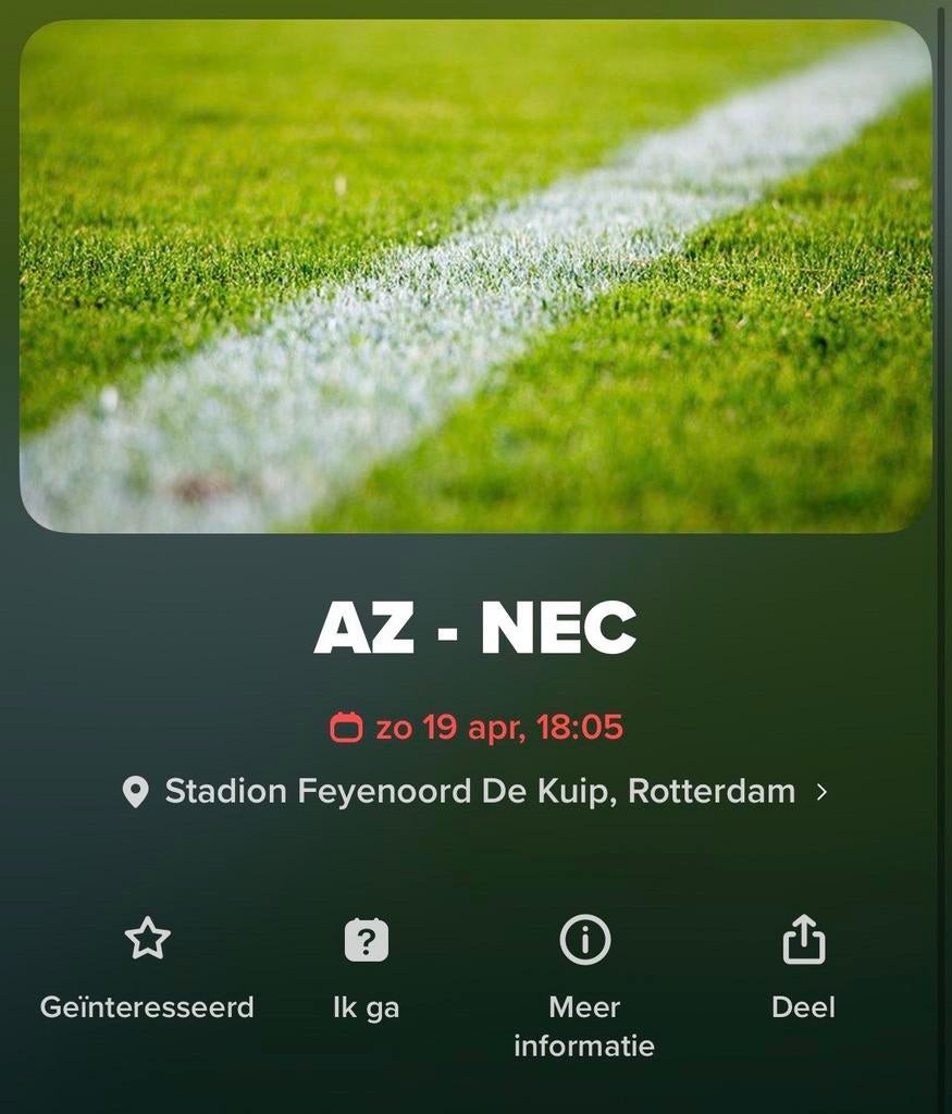 Bekerfinale AZ - NEC 19 april, Drie personen of meer, Maart
