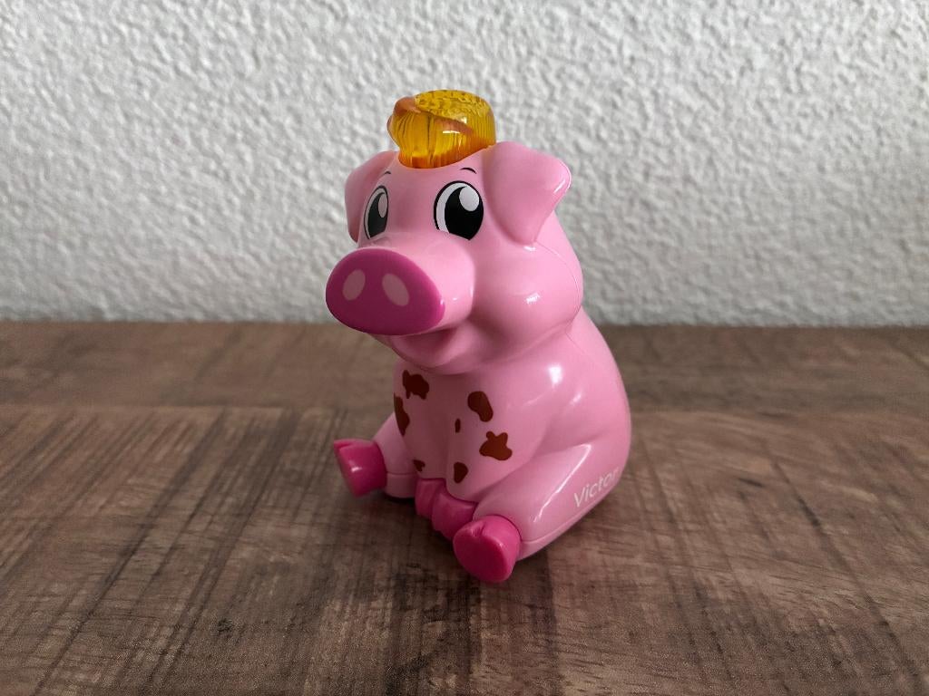 Vtech Zoef Zoef dieren Victor Varken met licht &geluid PRIMA, Ophalen of Verzenden, Gebruikt, 6 maanden tot 2 jaar
