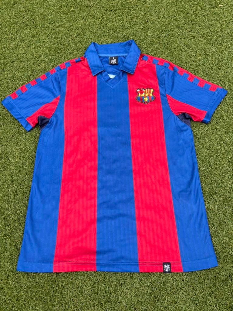 Vintage Fc Barcelona shirt maat S, Blauw, Ophalen of Verzenden, Zo goed als nieuw, Voetbal