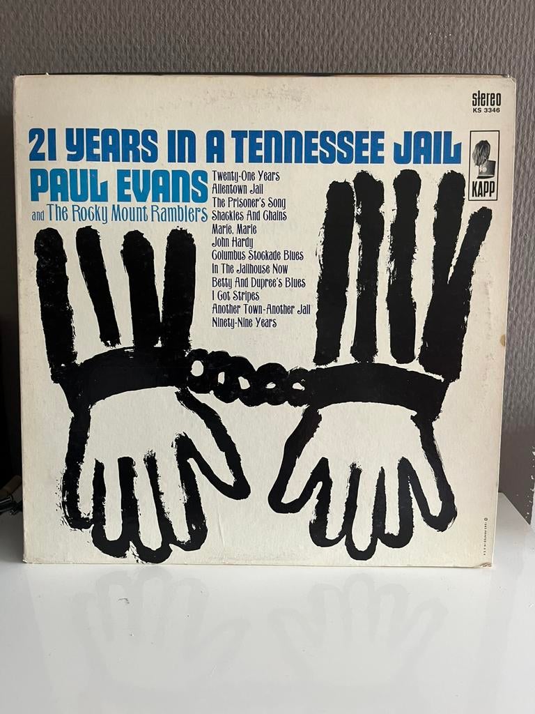 Paul Evans. 21 years in a tennessee jail, Cd's en Dvd's, Vinyl | Jazz en Blues, Gebruikt, 1980 tot heden, Ophalen of Verzenden
