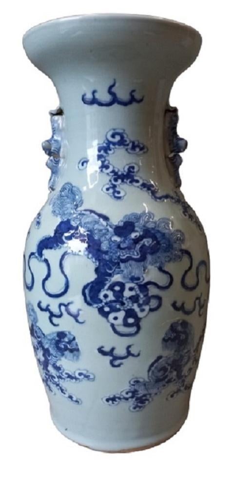 19de eeuwse Celadon vaas in Chinees porselein., Antiek en Kunst, Ophalen