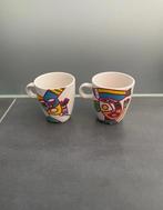 2x Douwe Egberts koffiemok, design Clemens Briels, Huis en Inrichting, Ophalen of Verzenden, Gebruikt, Overige stijlen, Kop(pen) en/of Schotel(s)