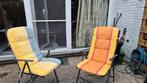 2 opklapbare stoelen in 3 standen voor tuin, teras en balkon, Ophalen of Verzenden, Zo goed als nieuw, Aluminium