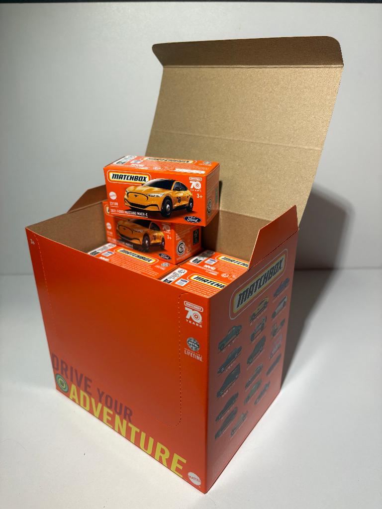 Matchbox Power Grabs -Pack incl. 20x #22 Ford Mustang Mach-E, Hobby en Vrije tijd, Modelauto's | Overige schalen, Verzenden, Nieuw