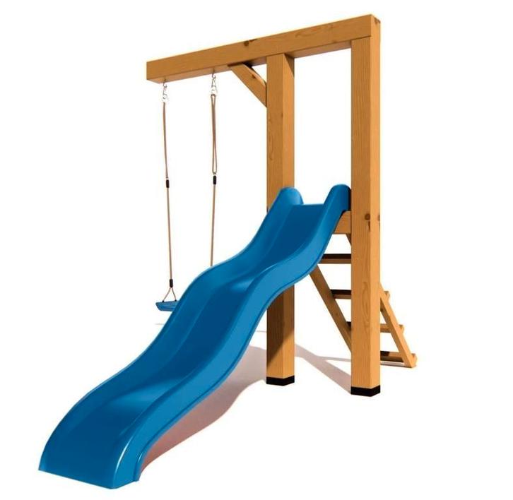 Houten Douglas schommel BK Lenn Glijbaan speeltoestel  125, Kinderen en Baby's, Speelgoed | Buiten | Speeltoestellen, Nieuw, Glijbaan