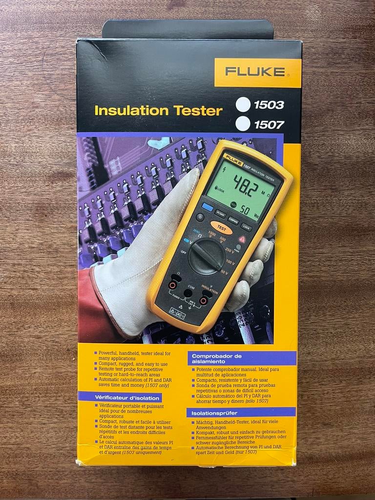 Fluke 1507 insulation tester NIEUW, Doe-het-zelf en Verbouw, Meetapparatuur, Ophalen, Nieuw, Multimeter