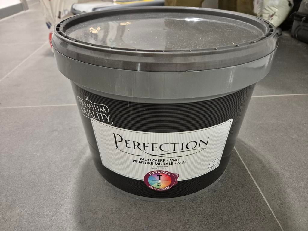 Perfection Binnenmuurverf - Muurverf Beige 10L / 120m2 Verf, Ophalen, 5 tot 10 liter, Beige, Nieuw
