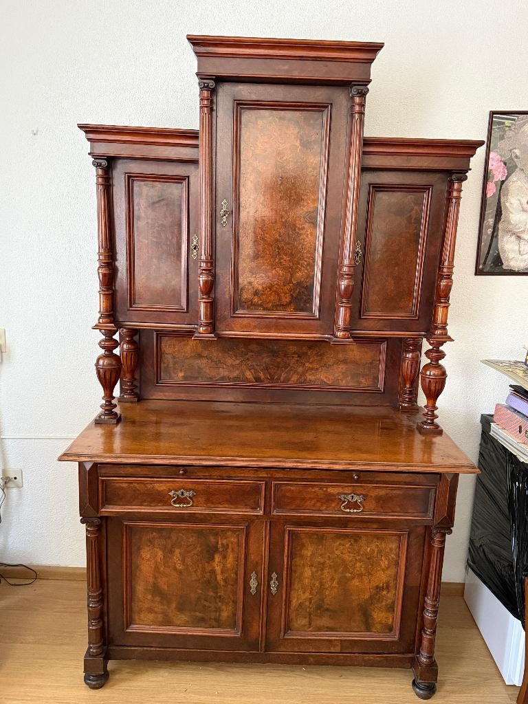 Antiek Wandmeubel/buffetkast, Antiek en Kunst, Antiek | Meubels | Kasten, Ophalen